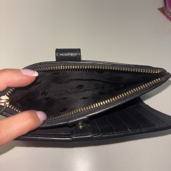 Kate Spade Black Leather Wristlet - Picture 3 of 4